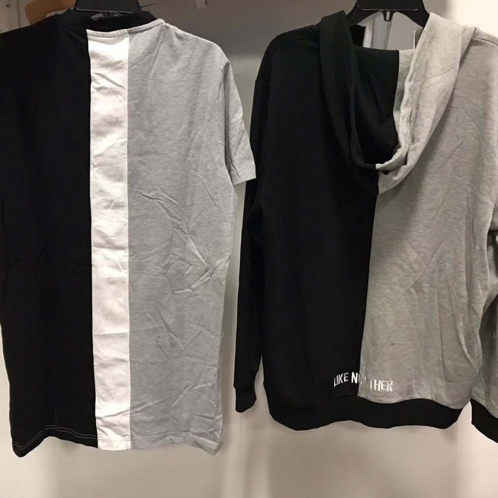Missing NWT KAPPA 2 pieces matching lot Set of T Shirt & Hoodie L tee bundle - Picture 2 of 3